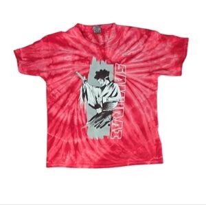 CoryxKenshin | Samurai | Red | Tie-Dye  | Kids | T-Shirt | Size M